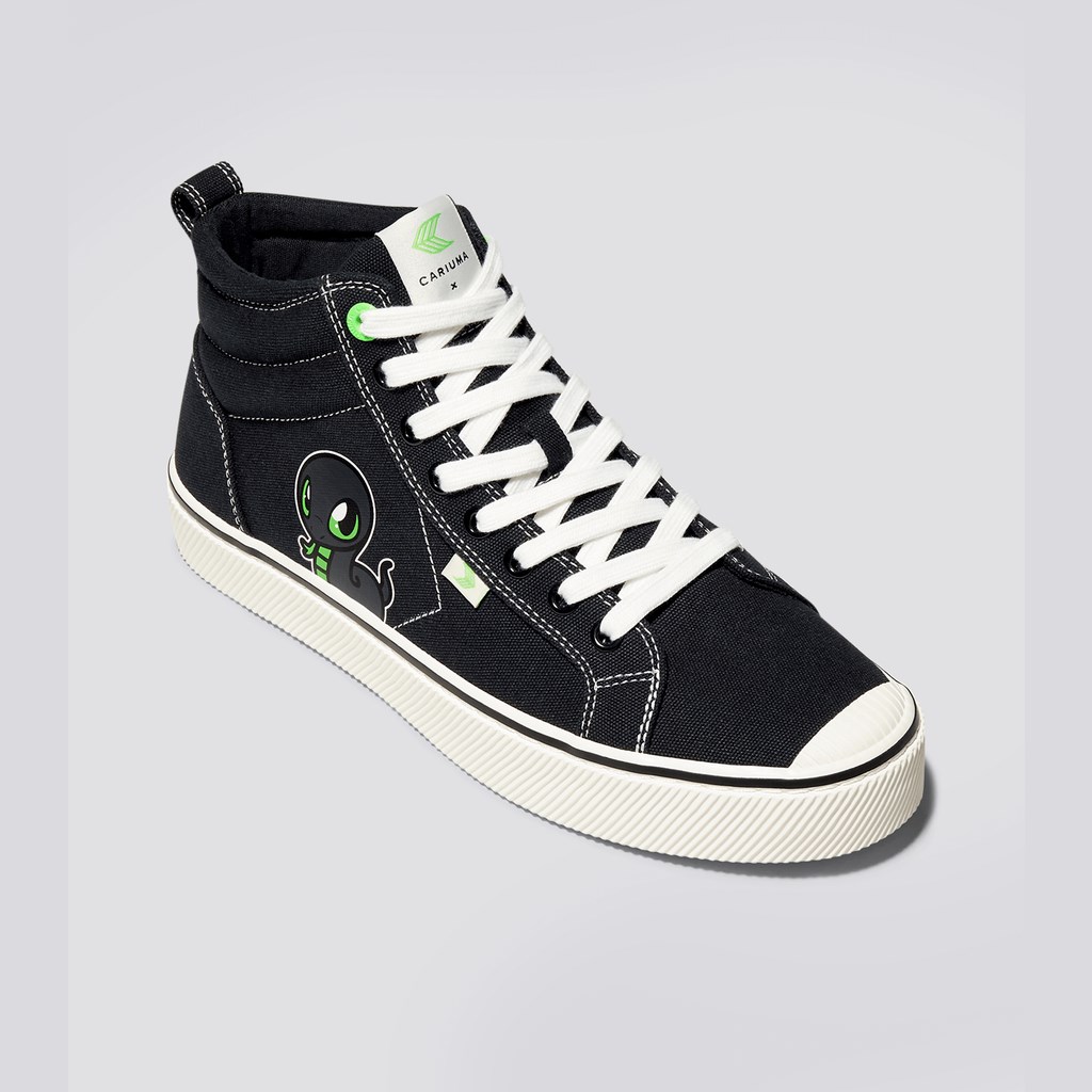 OCA HIGH Cariuma High Top Tela Vegan Noir Femme | LPC-7821983